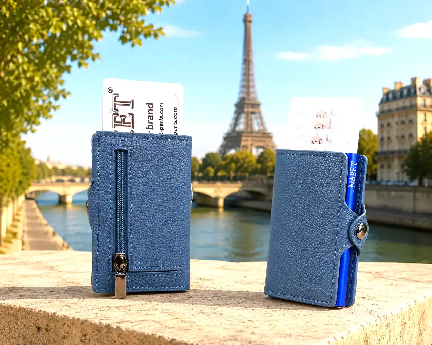 ארנק כרטיסים מעור אמיתי עם שליפה מהירה RFID – NABET PARIS