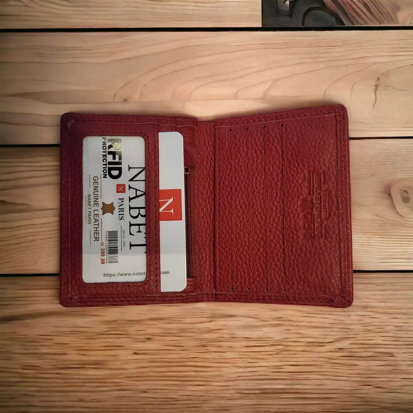 ארנק SLIM RFID בורדו מגנט 2